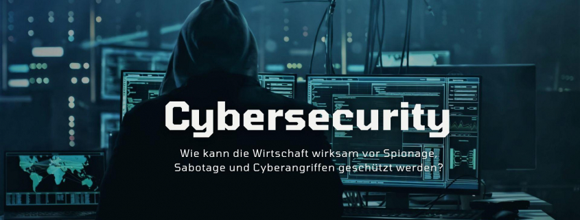 White and Blue Illustrated Technology Cybersecurity Presentation